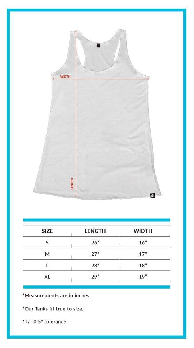 Women's Tank Top Size Chart
