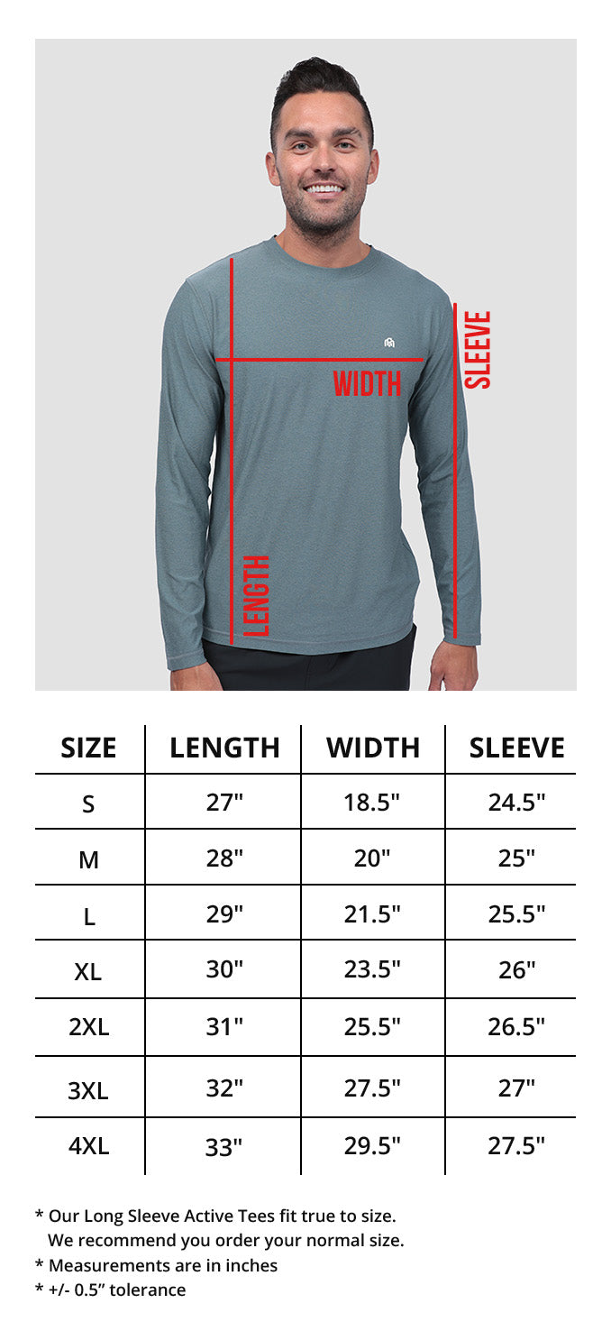 Men's Long Sleeve Athletic Tees