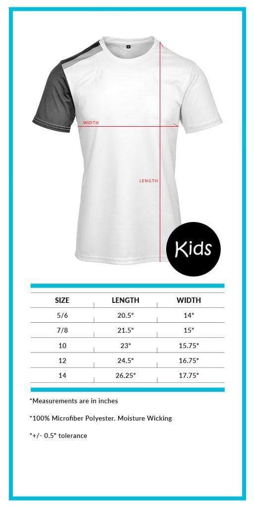 Youth Jerseys Size Chart