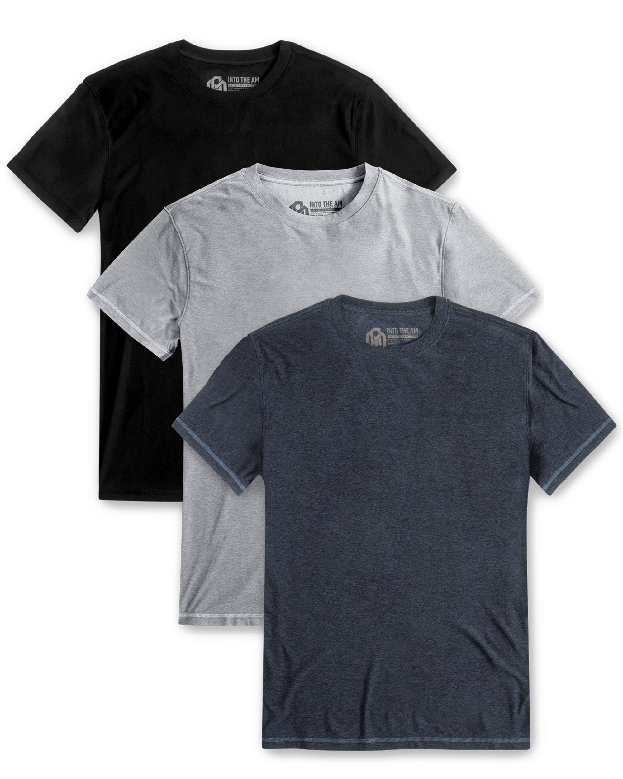 Custom 3 Pack Active Tee - Non-Branded-Front