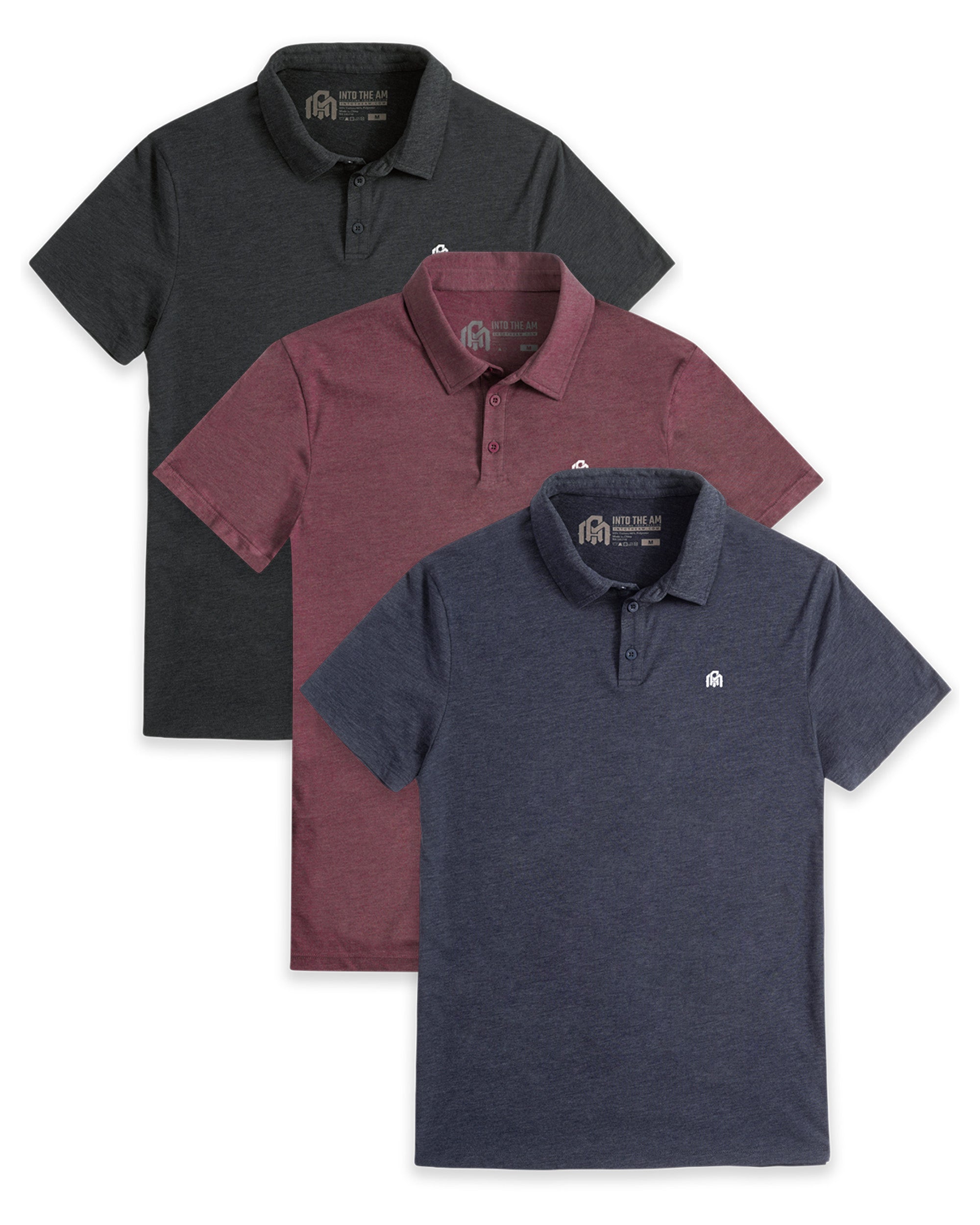 Custom 3 Pack Polo - Branded-Front