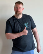 Inferno Blade Tee-Charcoal-Regular-Influencer 2--Model---L