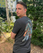 Inferno Blade Tee-Charcoal-Regular-Influencer 1--Model---M