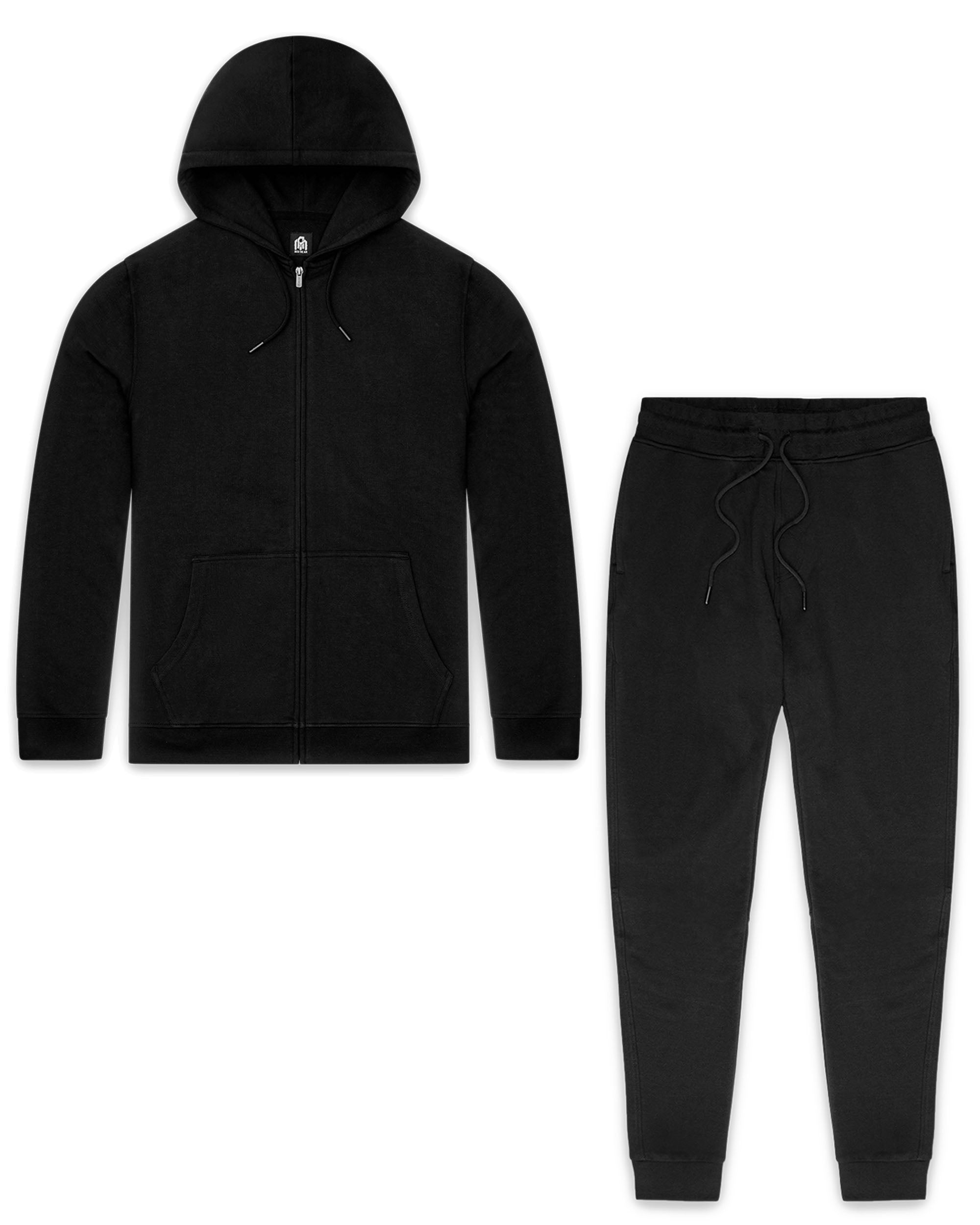 Custom 2 Pack Zip-Up Hoodie + Joggers - Non-Branded-Front