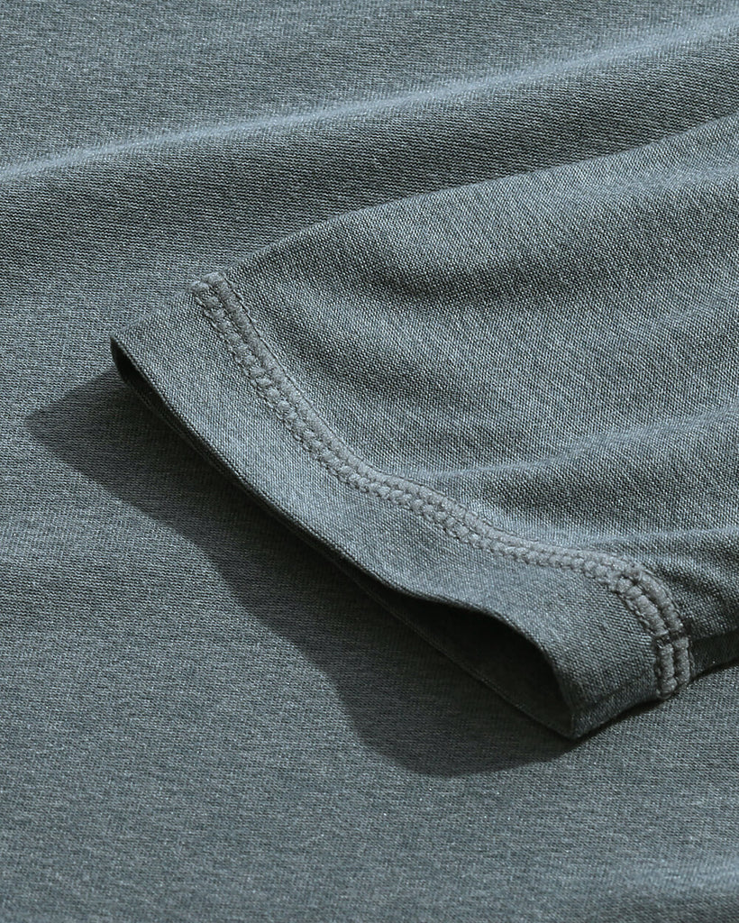 Long Sleeve Active Tee - Non-Branded-Indigo-Detail2