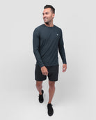 Long Sleeve Active Tee - Branded-Navy-Full--Zach---L