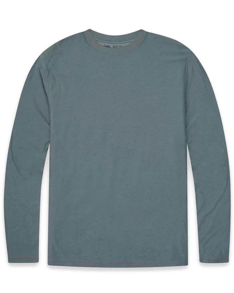 Long Sleeve Active Tee - Non-Branded-Indigo-Front