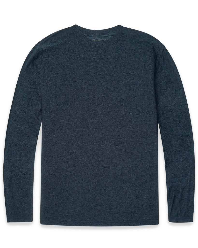 Long Sleeve Active Tee - Non-Branded-Navy-Front