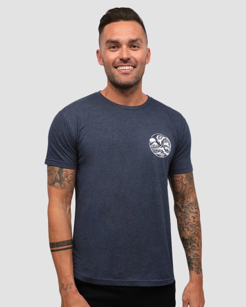 Ancient Swell Tee-Navy-Front--Zach---L
