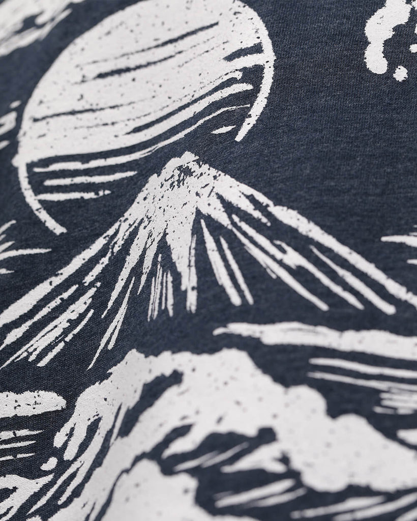 Ancient Swell Tee-Navy-Detail