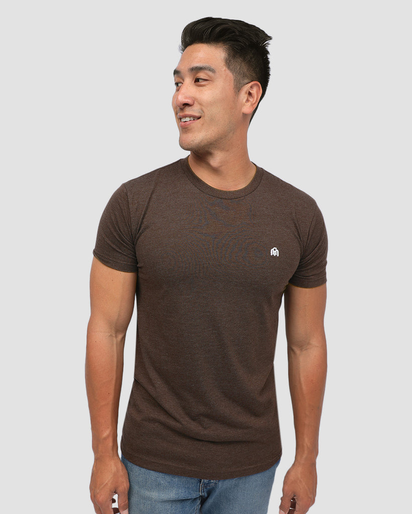 Basic Tee - Branded-Brown-Front--Sammy---M