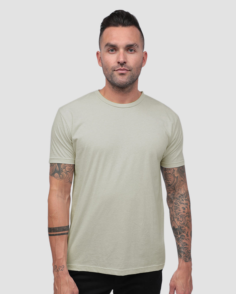 Basic Tee - Non-Branded-Ivory-Front--Zach---L