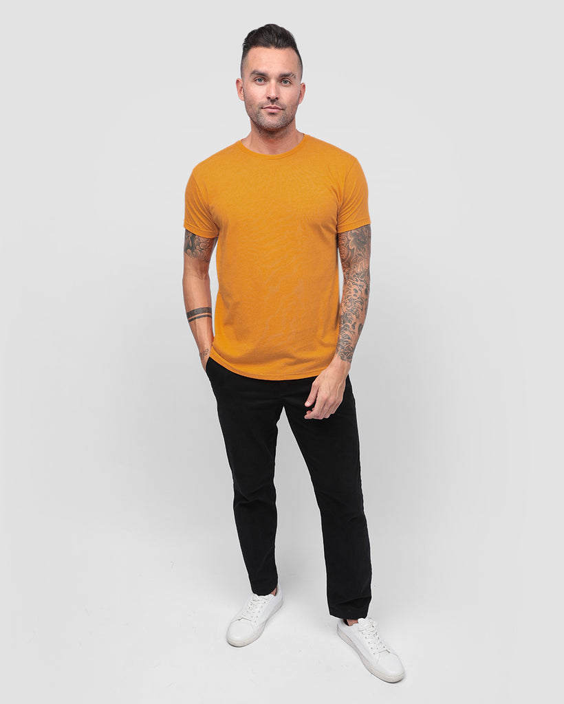 Basic Tee - Non-Branded-Orange-Full--Zach---L