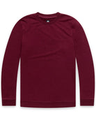 Crewneck Sweatshirt - Non-Branded-Dark Maroon-Regular-Mock--Zac---L