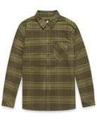 Fairbanks Flannel-Dark Olive-Regular-Mock--Zac---L