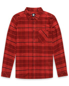 Fairbanks Flannel-Dark Red-Regular-Mock--Zac---L