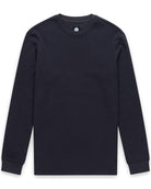 Long Sleeve Waffle Knit Crew - Non-Branded-Charcoal-Regular-Mock--Zac---L