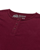 Long Sleeve Henley Tee - Non-Branded-Dark Maroon-Regular-Detail2--Zac---L