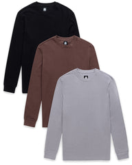[ ANOTHERYOUTH ]★zipper waffle t Buy Ecru White Long Sleeves Waffle Texture Crew 100% Cotton