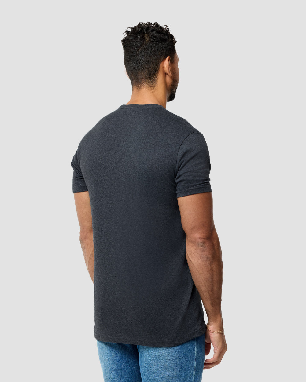 Basic Tee - Tall - Non-Branded-
Charcoal-Regular-Back--Nico---L