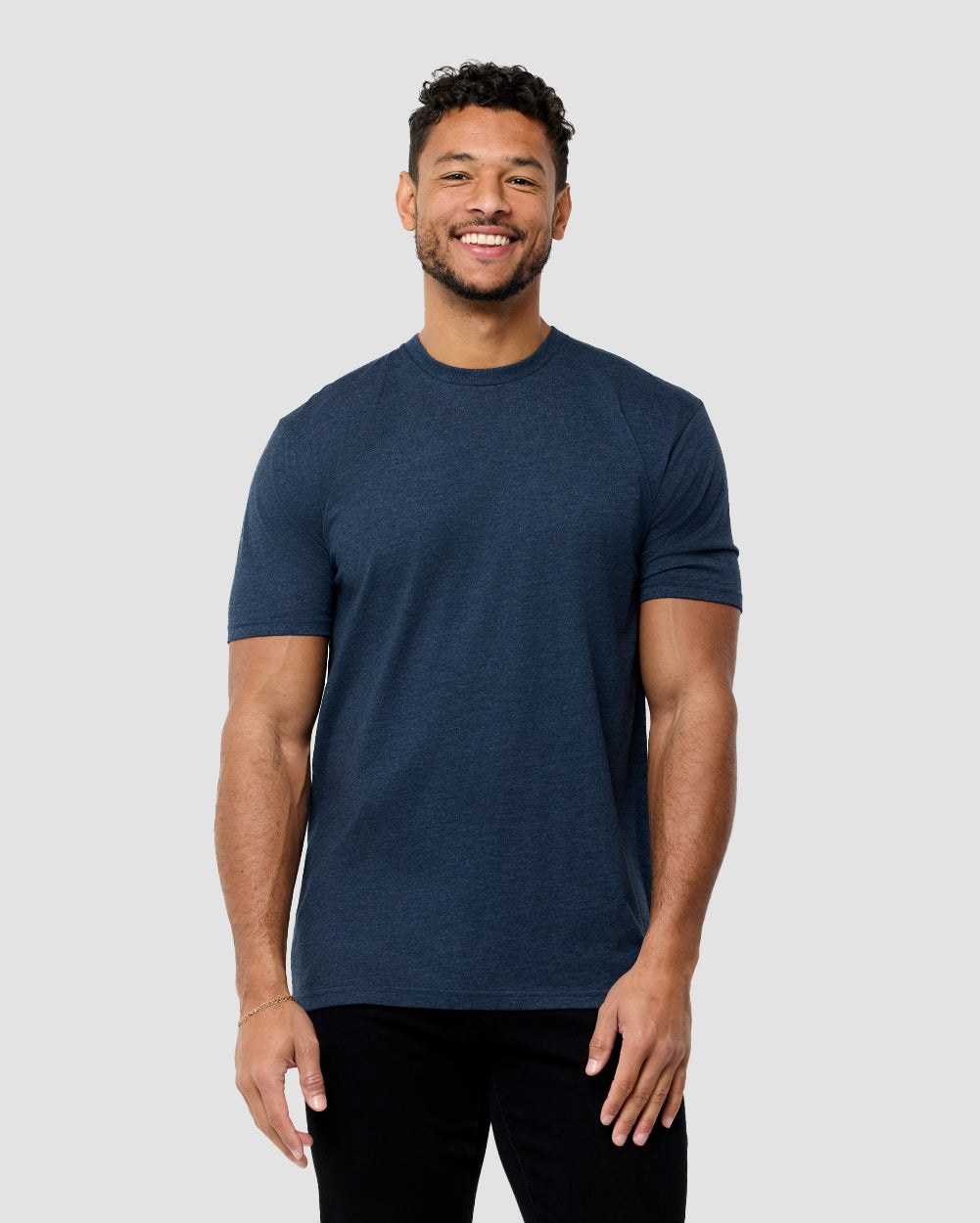 Basic Tee - Tall - Non-Branded-
Navy-Regular-Front--Nico---L