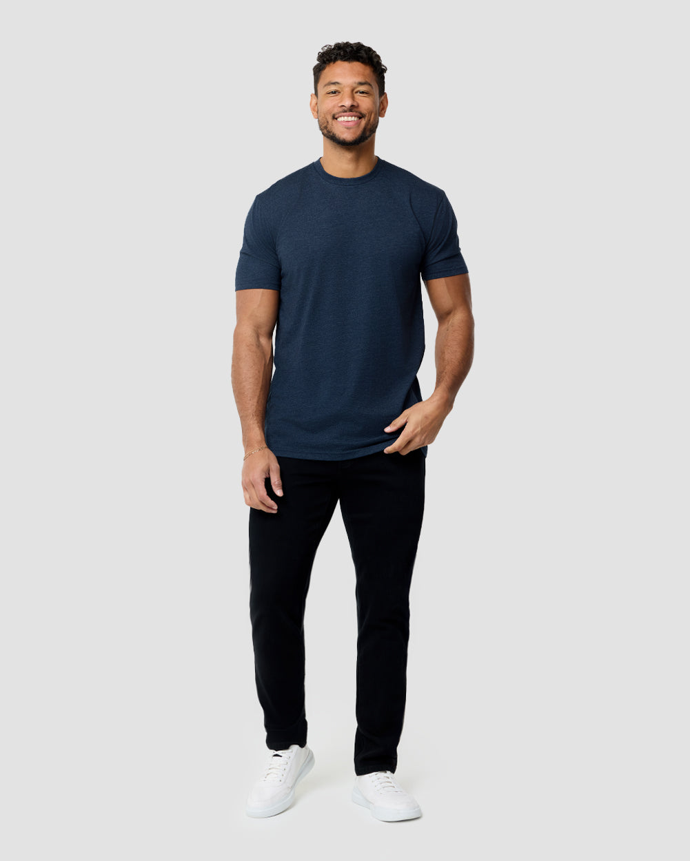Basic Tee - Tall - Non-Branded-
Navy-Regular-Full--Nico---L