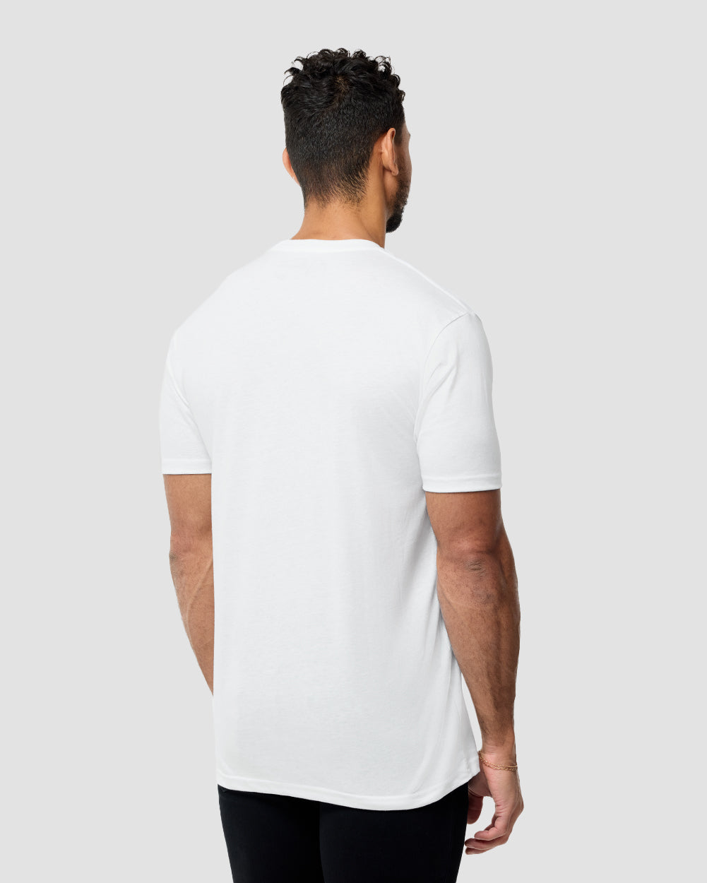 Basic Tee - Tall - Non-Branded-
White-Regular-Back--Nico---L