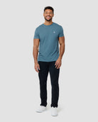 Basic Tee - Branded-Indigo-Full--Model---M-Regular
