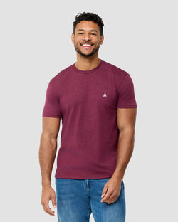 Basic Tee - Branded-Heather Maroon-Regular-Front--Nico---L
