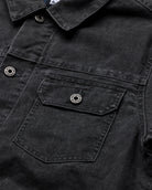 Tradesman Trucker Jacket - Non-Branded-Black-Detail2