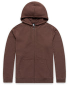 Zip-Up Hoodie - Non-Branded-Brown-Regular-Mock--Zac---L
