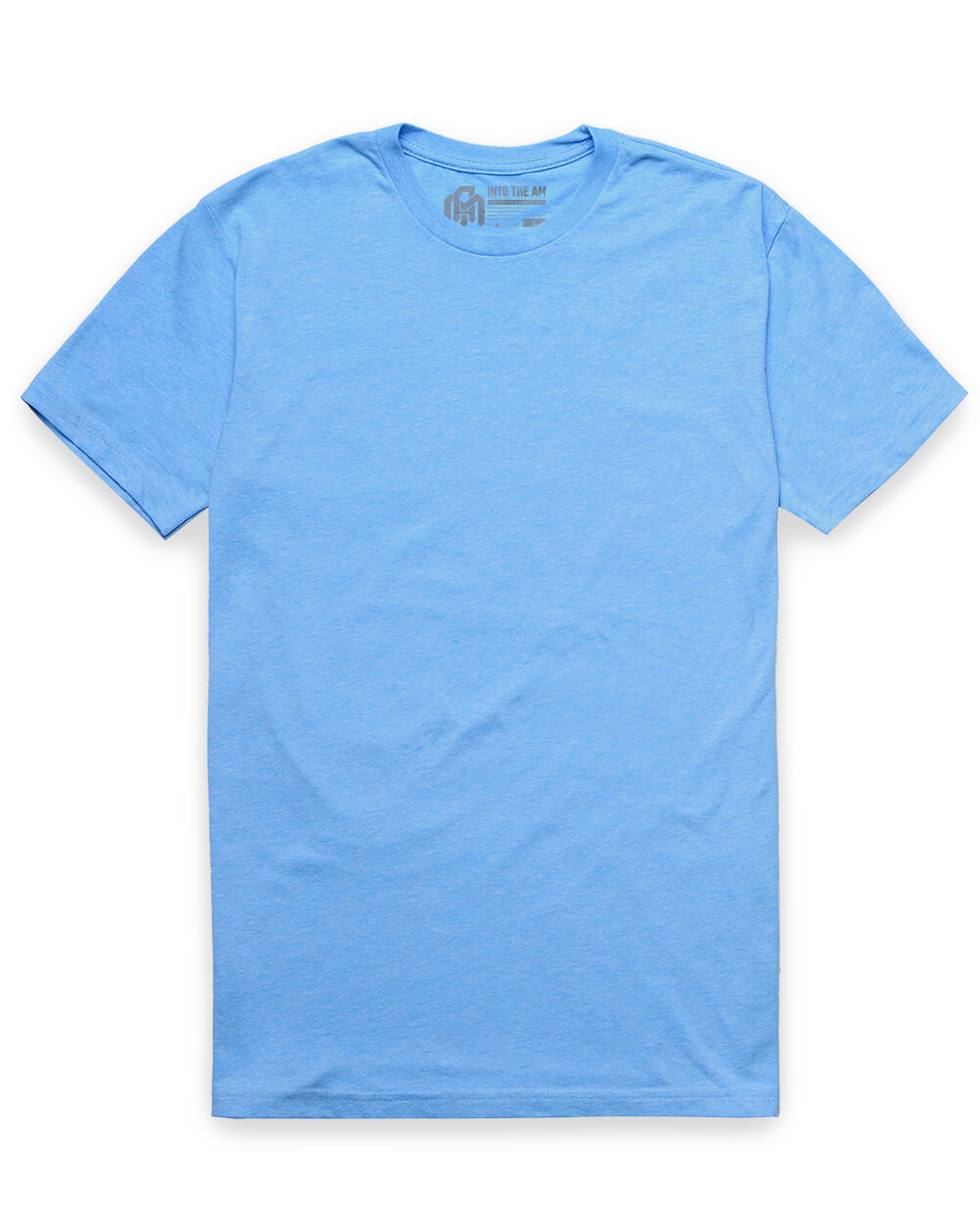Basic Tee - Non-Branded-Heather Columbia Blue-Mock--Alex---M-Regular