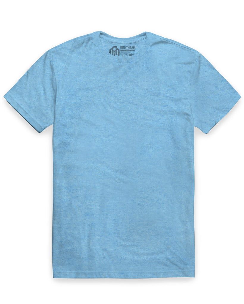 Basic Tee - Non-Branded-Heather Columbia Blue-Mock--Tom---M