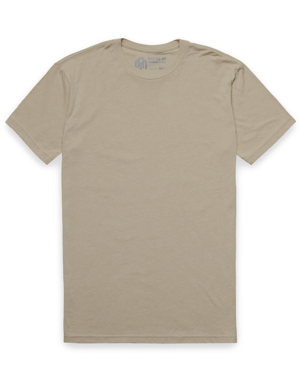 Basic Tee - Non-Branded-Heather Tan-Mock--Alex---M-Regular