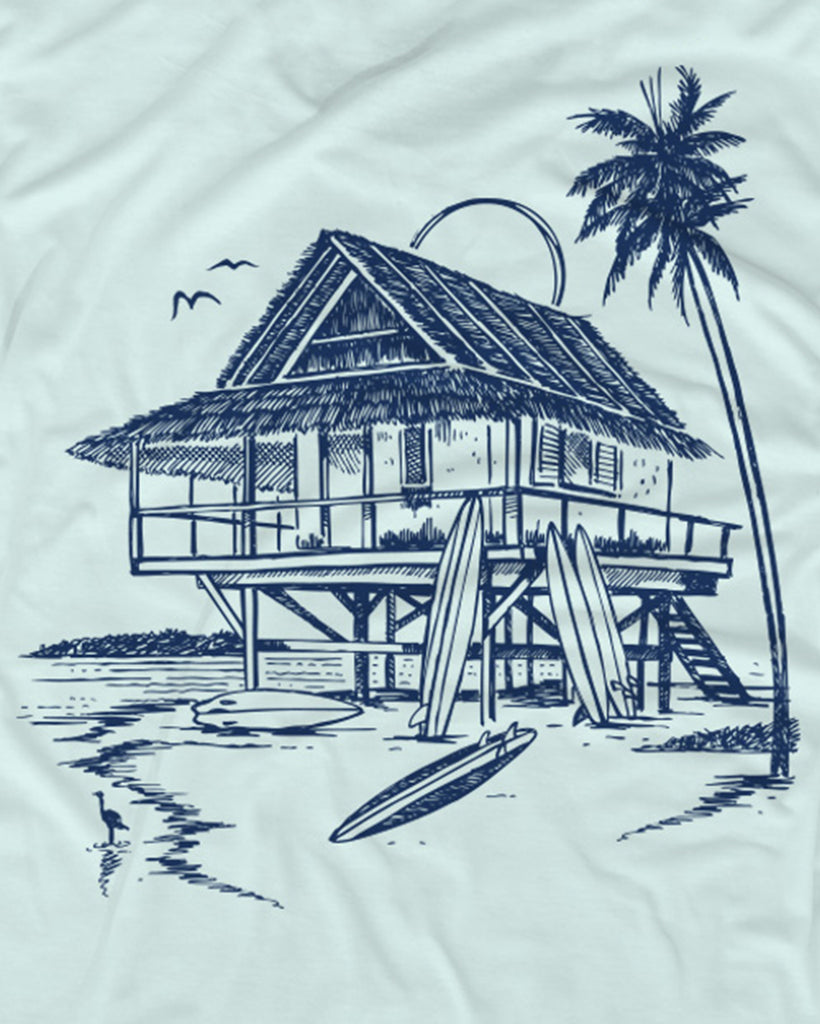 Beach Bungalow Tee-Light Blue-Swatch--Zach---L