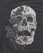 Bone Blossom Tee-Charcoal-Regular-Swatch--Model---L