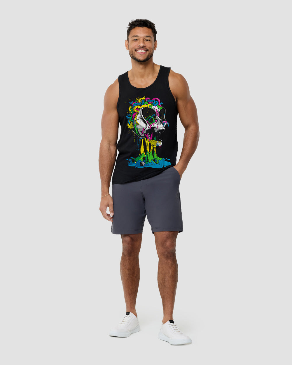 Brain Invader Tank-Black-Full--Model---L