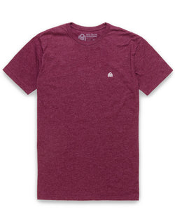 Basic Tee - Branded-Heather Maroon-Regular-Mock--Nico---L