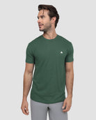 Basic Tee - Branded-Forest Green-Front--Model---M-Regular
