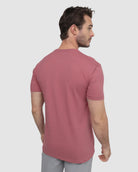 Basic Tee - Branded-Heather Mauve-Back--Model---M-Regular