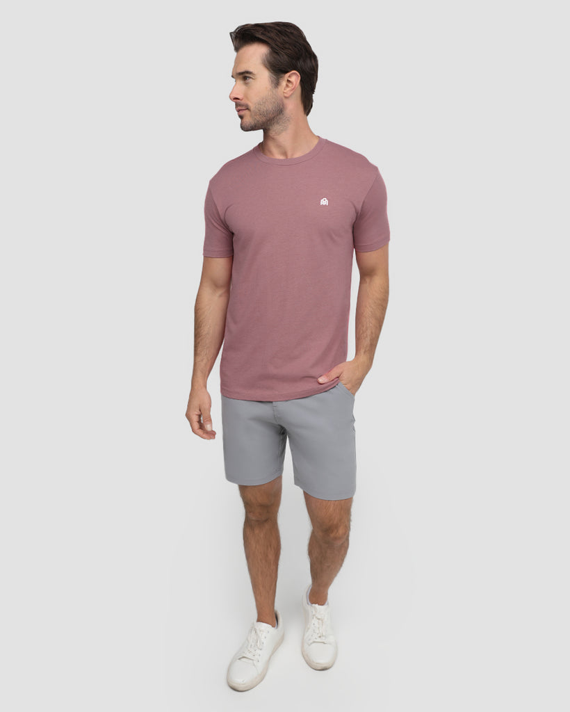 Basic Tee - Branded-Heather Mauve-Regular-Full--Tom---M