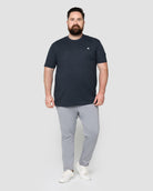 Basic Tee - Branded-Navy-Full--Model---M-Regular