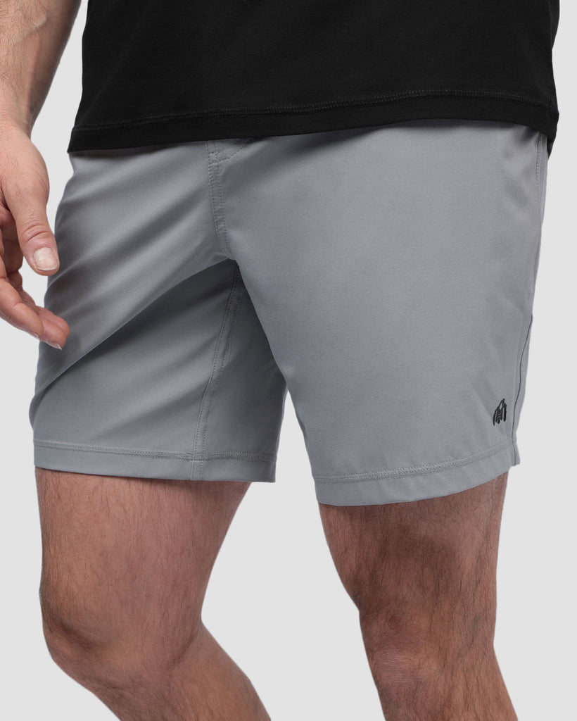 Active Shorts - Branded-Grey-Front--Alex---M