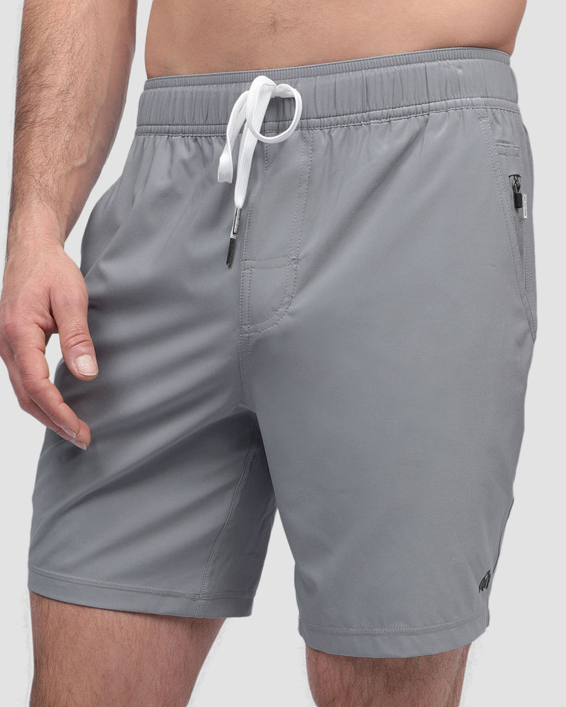 Active Shorts - Branded-Grey-Front2--Alex---M