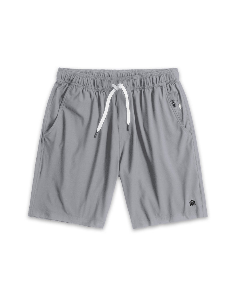 Active Shorts - Branded-Grey-Front