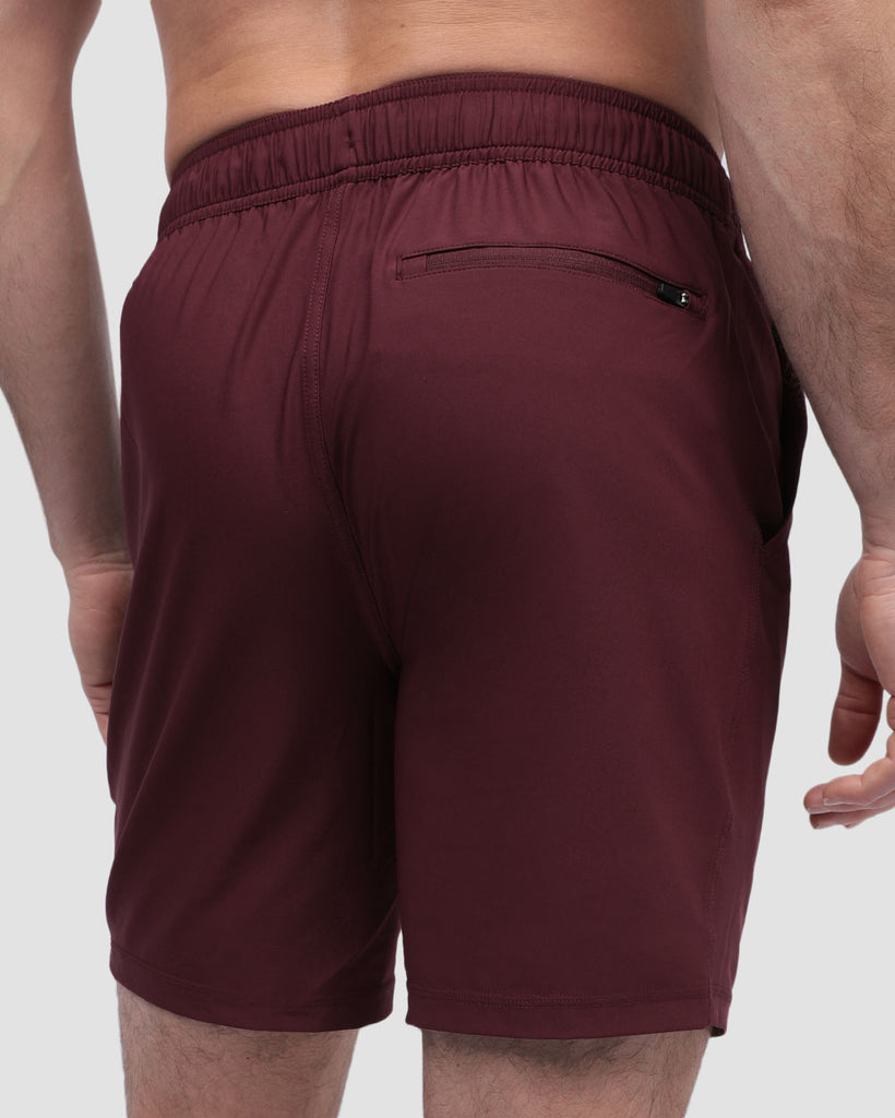 Active Shorts - Branded-Maroon-Back--Alex---M