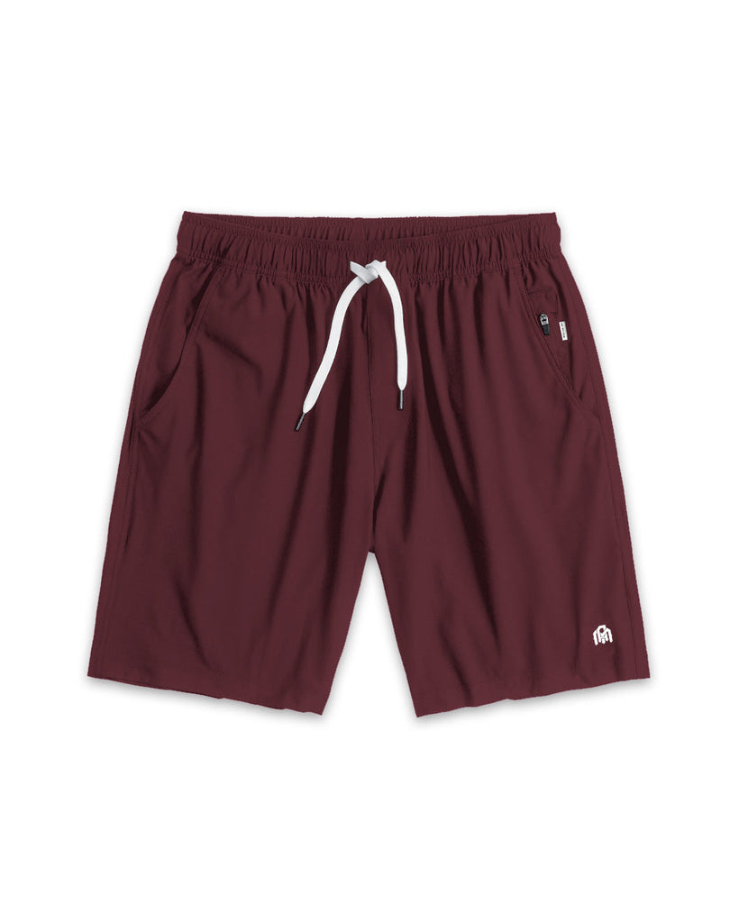 Active Shorts - Branded-Maroon-Mock--Alex---M