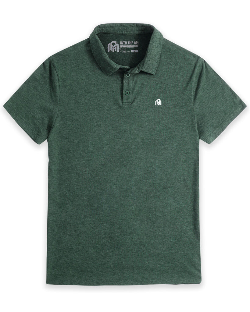Polo - Branded-Forest Green-Front