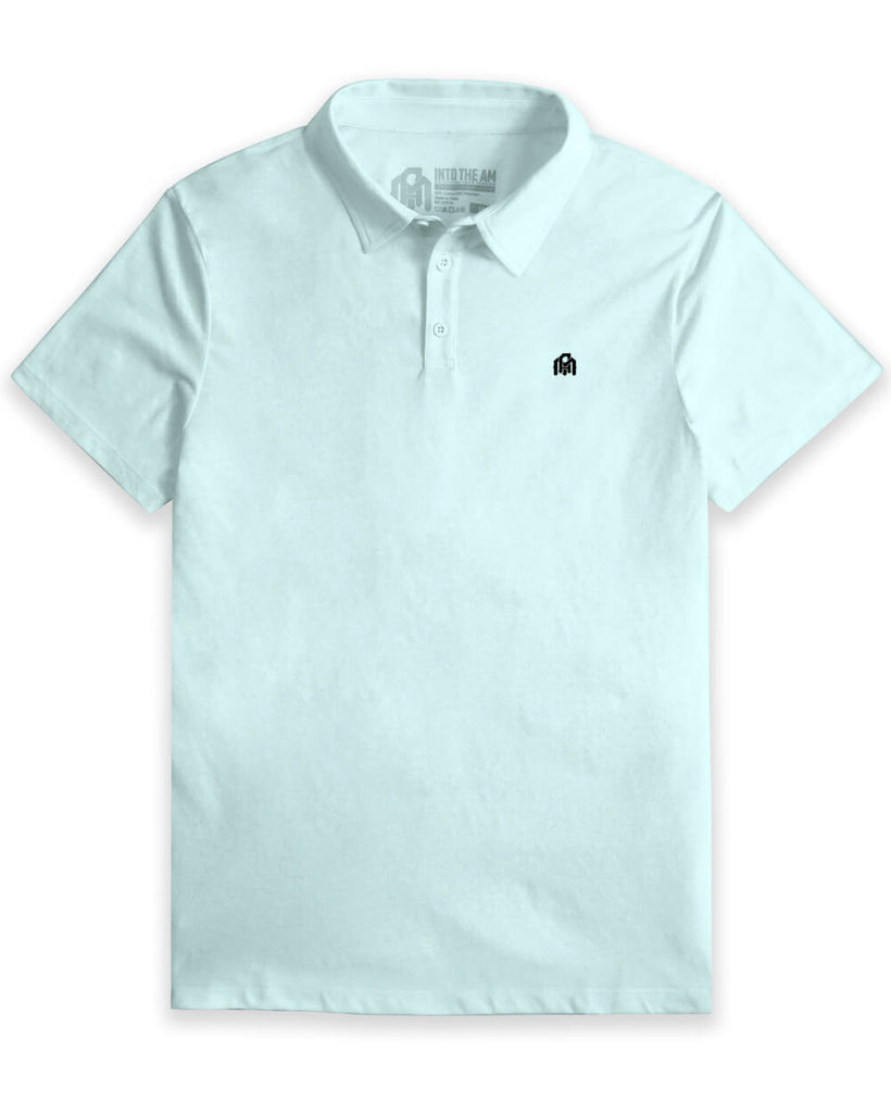Polo - Branded-Light Blue-Front