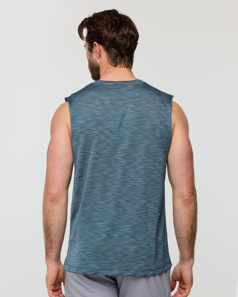 Performance Muscle Tank - Branded-Indigo-Regular-Back--Alex---M